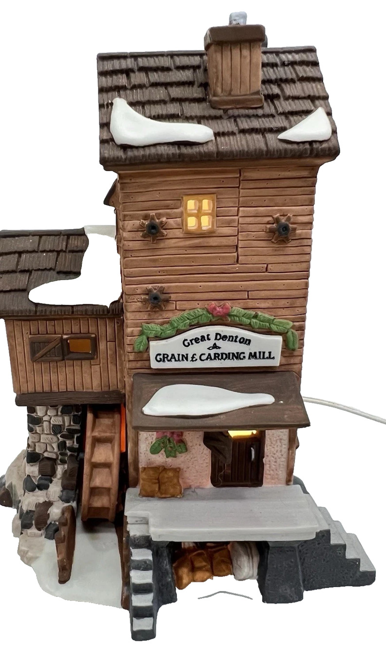 Dept 56 Dickens Village Great Denton Mill 1993 Retired W/Box NO LIGHT
